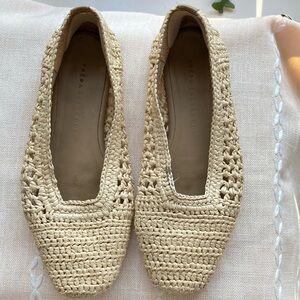 Freda Salvador Women's Cream Woven Flats